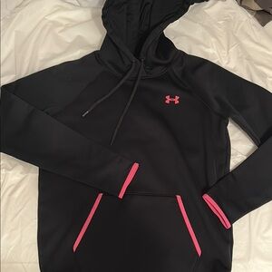 Under Armour Black Hoodie with Pink Accents